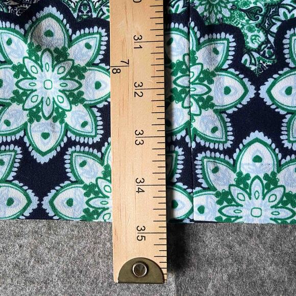 Banana Republic Women's Sleeveless Sheath Mini Dress Blue Floral Print Size 10 - Picture 7 of 7